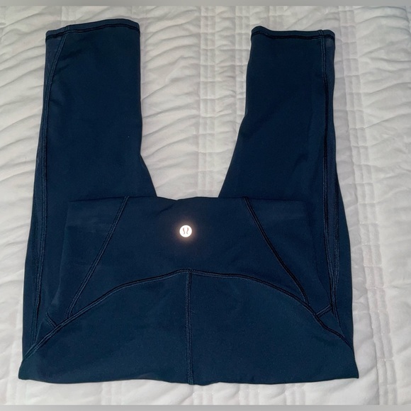Lululemon Navy Blue Crop Leggings - Picture 2 of 5